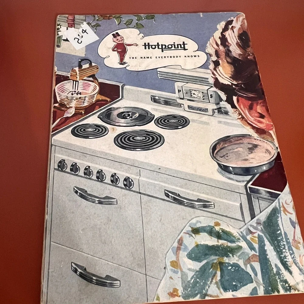 Vintage Hotpoint Electric Cooking and Home Canning Book Recipe Guide Mid-Century